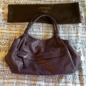 Kate Spade purple leather shoulder bag